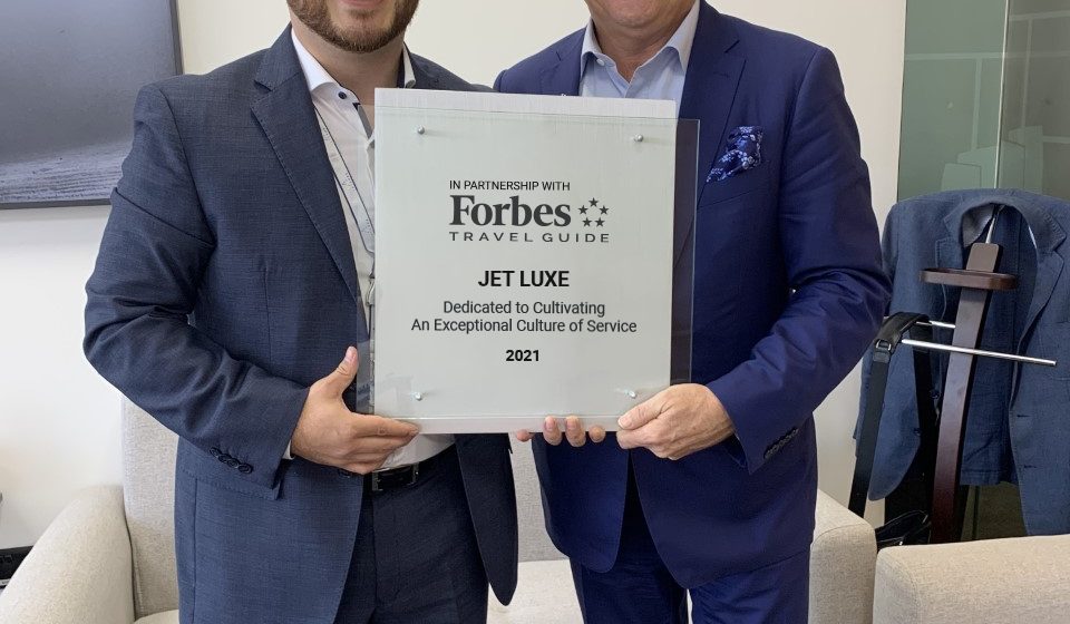 Jet Luxe Implements Global Standards Of Service Excellence In Private Jet Travel In Partnership With Forbes Travel Guide