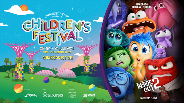 Gardens By The Bay Singapore’s Children’s Festival Returns with Disney and Pixar’s Inside Out 2