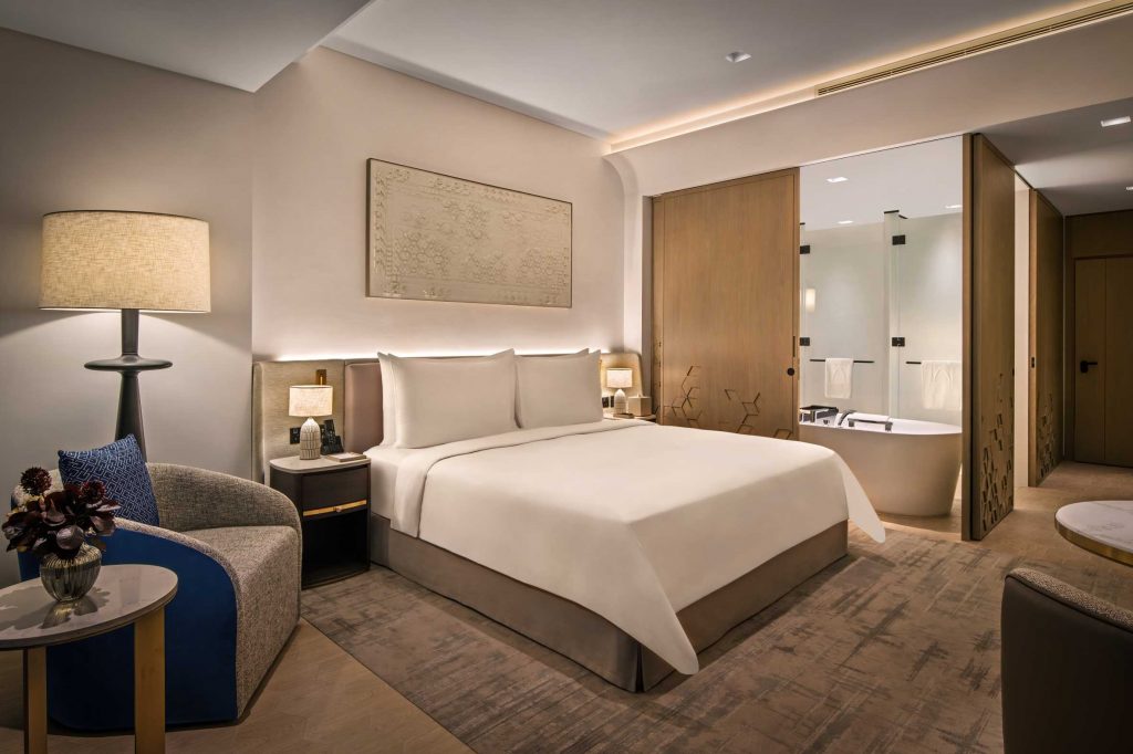 One of the hotel rooms