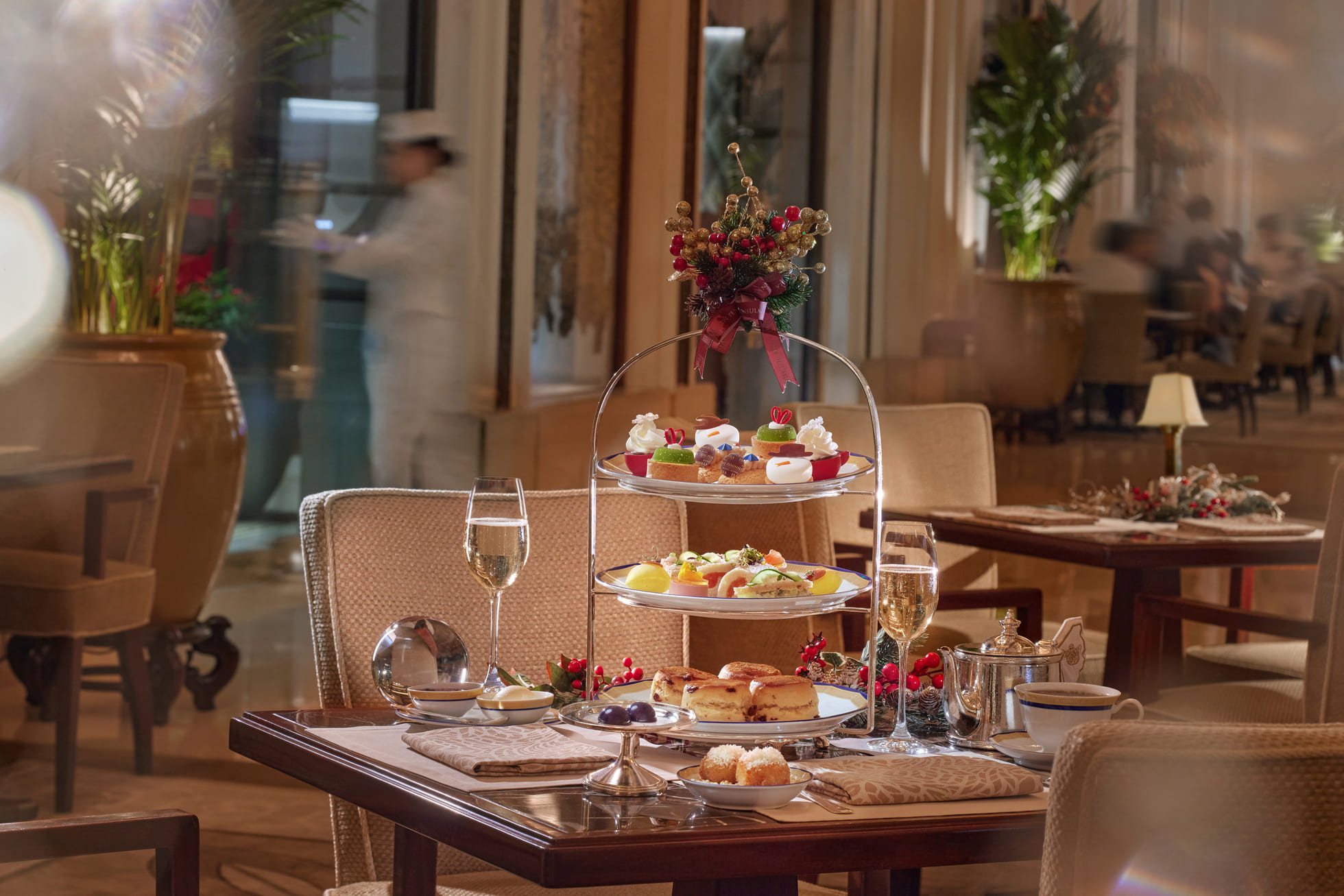 "Teas of Hope" Afternoon Tea, featuring an exclusive menu of festive delights.