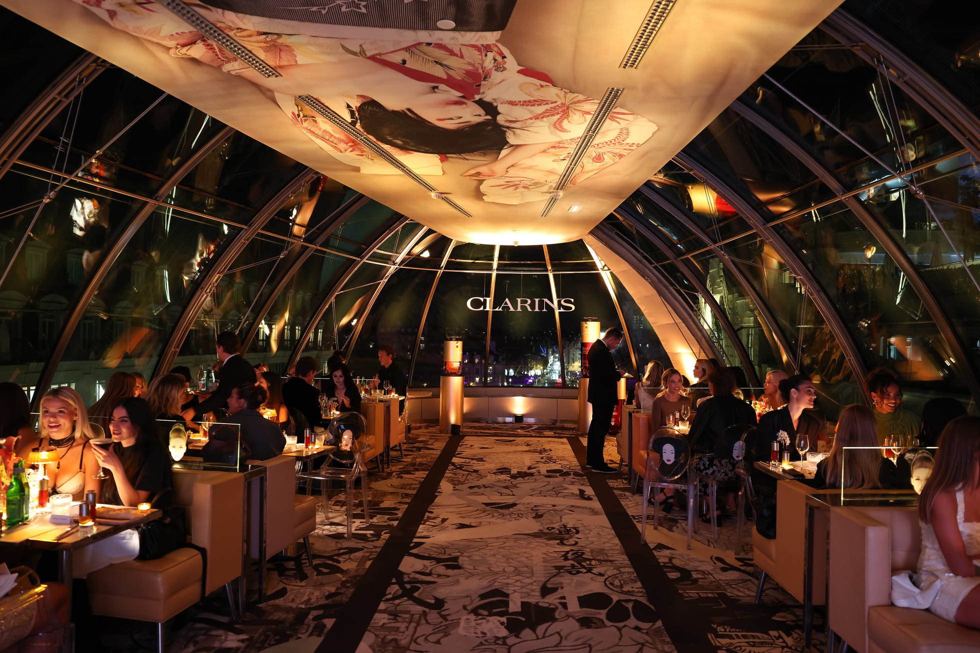 Clarins Hosts Dinner, Celebrating the Launch of Double Serum Eye at Kong During Paris Fashion Week