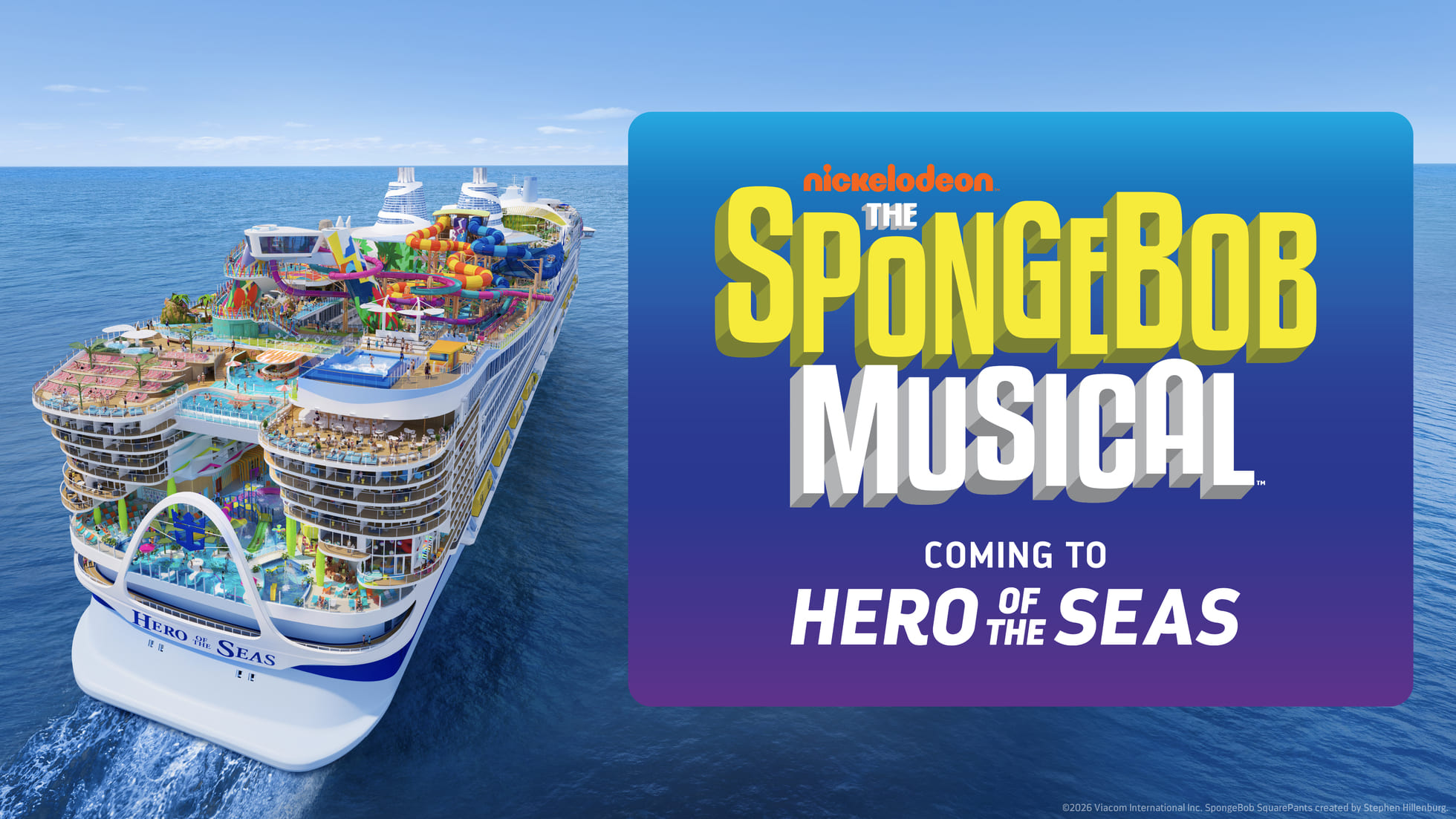 “The Spongebob Musical” Heads to Sea for the First Time on Royal Caribbean’s Hero of the Seas